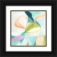 thumbnail image 1 of Vess, June Erica 12x12 Black Ornate Wood Framed with Double Matting Museum Art Print Titled - Fan Flowers II, 1 of 4