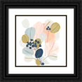 thumbnail image 1 of Vess, June Erica 12x12 Black Ornate Wood Framed with Double Matting Museum Art Print Titled - Floral Mazurka III, 1 of 4