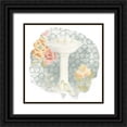 thumbnail image 1 of Vess, June Erica 12x12 Black Ornate Wood Framed with Double Matting Museum Art Print Titled - Garden Romance Bath III, 1 of 4