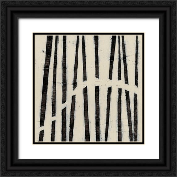 Vess, June Erica 12x12 Black Ornate Wood Framed with Double Matting Museum Art Print Titled - Hieroglyph I