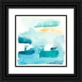 thumbnail image 1 of Vess, June Erica 12x12 Black Ornate Wood Framed with Double Matting Museum Art Print Titled - Liquid Shoreline IX, 1 of 4
