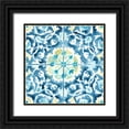 thumbnail image 1 of Vess, June Erica 12x12 Black Ornate Wood Framed with Double Matting Museum Art Print Titled - Medallion Medley IV, 1 of 4