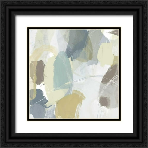 Vess, June Erica 12x12 Black Ornate Wood Framed with Double Matting Museum Art Print Titled - Mint Illusion IV