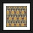 thumbnail image 1 of Vess, June Erica 12x12 Black Ornate Wood Framed with Double Matting Museum Art Print Titled - Ochre Tapestry VII, 1 of 4