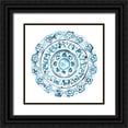 thumbnail image 1 of Vess, June Erica 12x12 Black Ornate Wood Framed with Double Matting Museum Art Print Titled - Porcelain Design III, 1 of 4