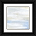 thumbnail image 1 of Vess, June Erica 12x12 Black Ornate Wood Framed with Double Matting Museum Art Print Titled - Shore Horizon II, 1 of 4