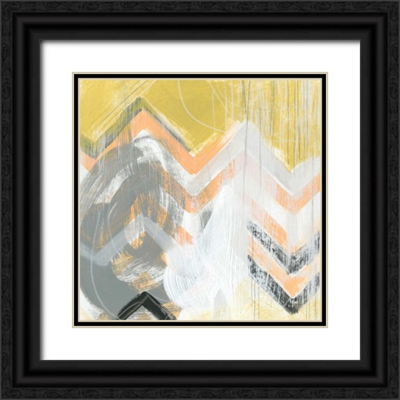 Vess, June Erica 12x12 Black Ornate Wood Framed with Double Matting Museum Art Print Titled - Side Swipe II
