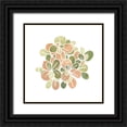 thumbnail image 1 of Vess, June Erica 12x12 Black Ornate Wood Framed with Double Matting Museum Art Print Titled - Succulent Cameo II, 1 of 4