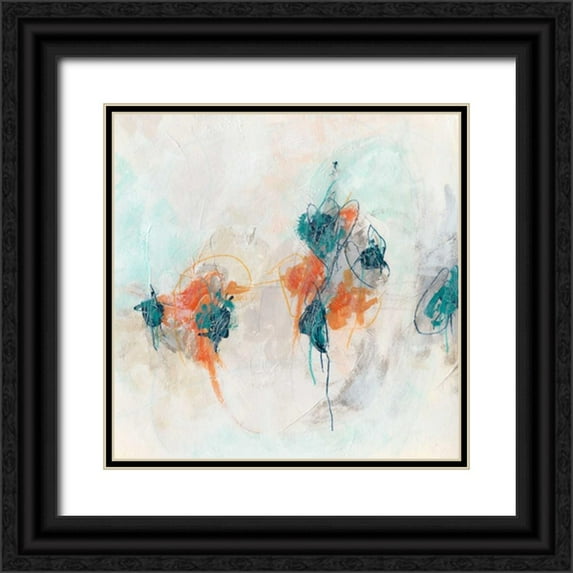 Vess, June Erica 12x12 Black Ornate Wood Framed with Double Matting Museum Art Print Titled - Transpire II