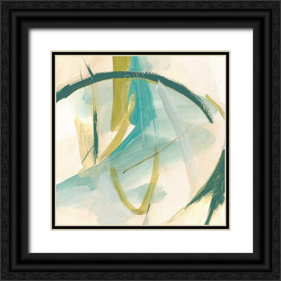 Vess, June Erica 12x12 Black Ornate Wood Framed with Double Matting Museum Art Print Titled - Vertigo Note I