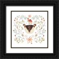 thumbnail image 1 of Vess, June Erica 12x12 Black Ornate Wood Framed with Double Matting Museum Art Print Titled - Whimsical Woodland Faces II, 1 of 4