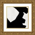 thumbnail image 1 of Vess, June Erica 12x12 Gold Ornate Wood Framed with Double Matting Museum Art Print Titled - Block Brushwork V, 1 of 4