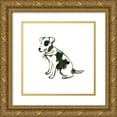 thumbnail image 1 of Vess, June Erica 12x12 Gold Ornate Wood Framed with Double Matting Museum Art Print Titled - Canine Cameo III, 1 of 4