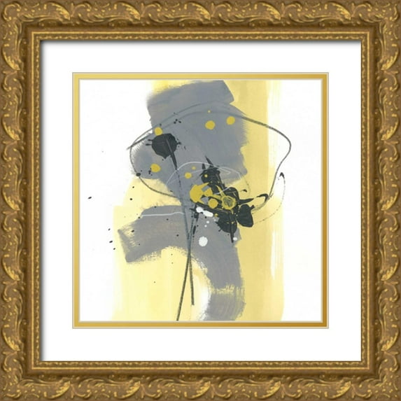 Vess, June Erica 12x12 Gold Ornate Wood Framed with Double Matting Museum Art Print Titled - Catch Phrase II