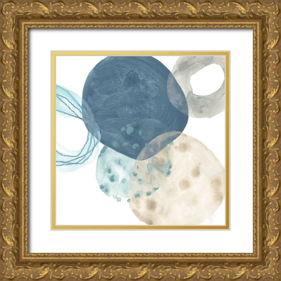 Vess, June Erica 12x12 Gold Ornate Wood Framed with Double Matting Museum Art Print Titled - Circlet IV
