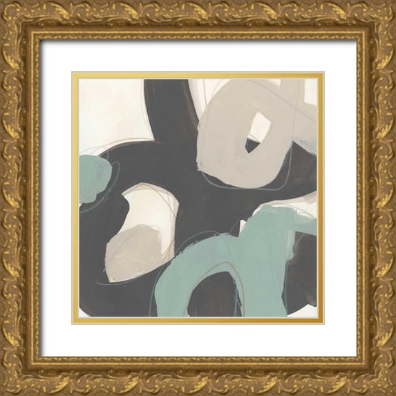 Vess, June Erica 12x12 Gold Ornate Wood Framed with Double Matting Museum Art Print Titled - Clean Slate II