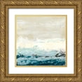 thumbnail image 1 of Vess, June Erica 12x12 Gold Ornate Wood Framed with Double Matting Museum Art Print Titled - Coastal Currents I, 1 of 4