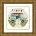 thumbnail image 1 of Vess, June Erica 12x12 Gold Ornate Wood Framed with Double Matting Museum Art Print Titled - Food Truck Holidays Collection C, 1 of 4