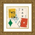thumbnail image 1 of Vess, June Erica 12x12 Gold Ornate Wood Framed with Double Matting Museum Art Print Titled - Game Time III, 1 of 4