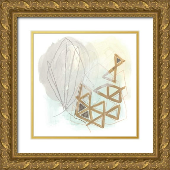 Vess, June Erica 12x12 Gold Ornate Wood Framed with Double Matting Museum Art Print Titled - Infinite Object II