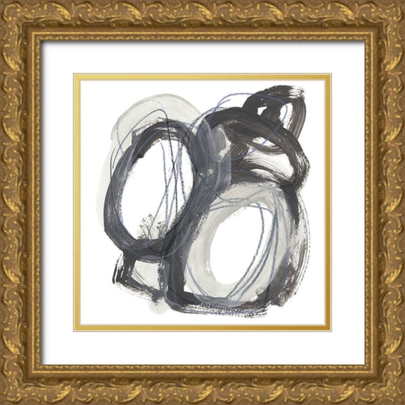 Vess, June Erica 12x12 Gold Ornate Wood Framed with Double Matting Museum Art Print Titled - Insho V