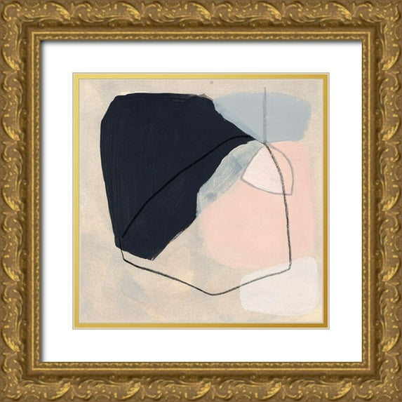 Vess, June Erica 12x12 Gold Ornate Wood Framed with Double Matting Museum Art Print Titled - Keystone I