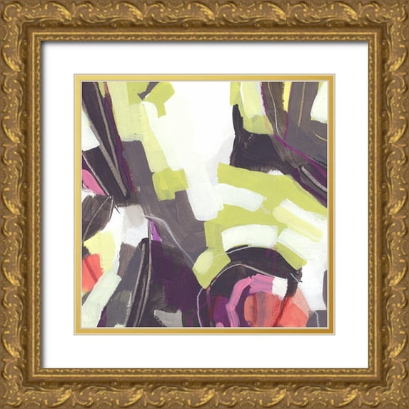 Vess, June Erica 12x12 Gold Ornate Wood Framed with Double Matting Museum Art Print Titled - Martini Swirl VI