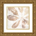 thumbnail image 1 of Vess, June Erica 12x12 Gold Ornate Wood Framed with Double Matting Museum Art Print Titled - Neutral Palm Fossil III, 1 of 4