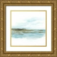 thumbnail image 1 of Vess, June Erica 12x12 Gold Ornate Wood Framed with Double Matting Museum Art Print Titled - Shoreline Cameo I, 1 of 4