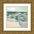 thumbnail image 1 of Vess, June Erica 12x12 Gold Ornate Wood Framed with Double Matting Museum Art Print Titled - Valley Sands I, 1 of 4