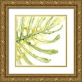 thumbnail image 1 of Vess, June Erica 12x12 Gold Ornate Wood Framed with Double Matting Museum Art Print Titled - Verdant Impressions IX, 1 of 4