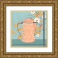 thumbnail image 1 of Vess, June Erica 12x12 Gold Ornate Wood Framed with Double Matting Museum Art Print Titled - Whimsical Kitchen II, 1 of 4