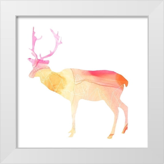 Vess, June Erica 12x12 White Modern Wood Framed Museum Art Print Titled - Agate Animal V