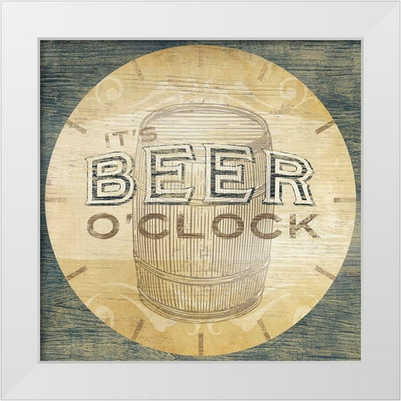 Vess, June Erica 12x12 White Modern Wood Framed Museum Art Print Titled - Beverage OClock III