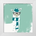 thumbnail image 1 of Vess, June Erica 12x12 White Modern Wood Framed Museum Art Print Titled - Bundle Up Llama V, 1 of 4