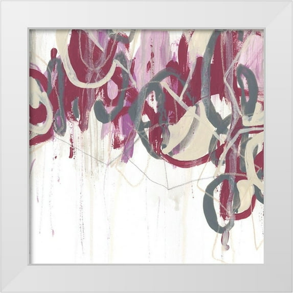 Vess, June Erica 12x12 White Modern Wood Framed Museum Art Print Titled - Chrystalline Structure II