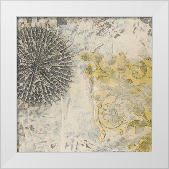 Vess, June Erica 12x12 White Modern Wood Framed Museum Art Print Titled - Coastal Cameo IX