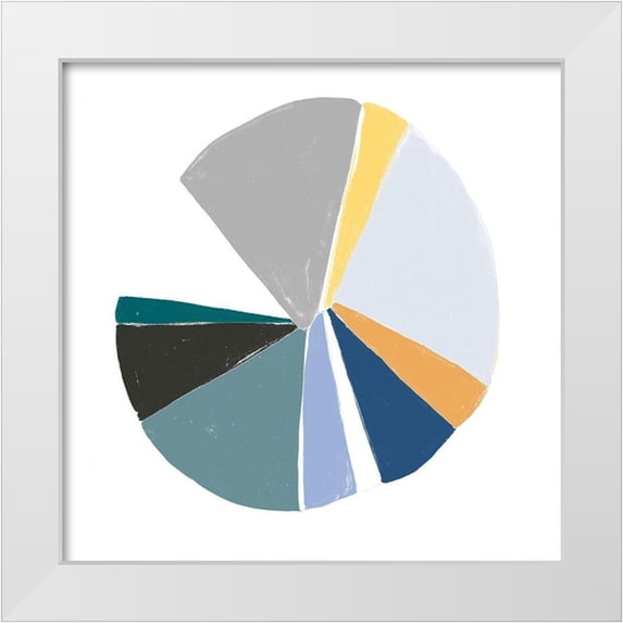 Vess, June Erica 12x12 White Modern Wood Framed Museum Art Print Titled - Color Wheel VI
