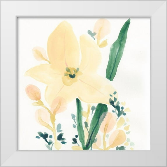 Vess, June Erica 12x12 White Modern Wood Framed Museum Art Print Titled - Garden Essence II