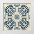 thumbnail image 1 of Vess, June Erica 12x12 White Modern Wood Framed Museum Art Print Titled - Indigo Motif VII, 1 of 4