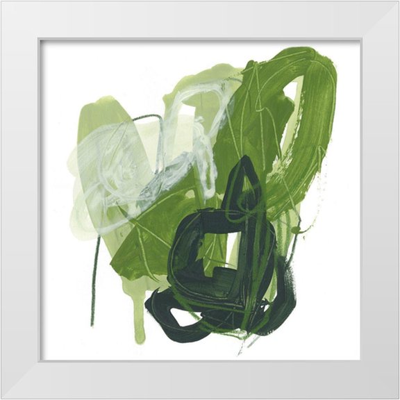 Vess, June Erica 12x12 White Modern Wood Framed Museum Art Print Titled - Jade Schematic IV
