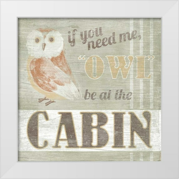 Vess, June Erica 12x12 White Modern Wood Framed Museum Art Print Titled - Lodge Life V