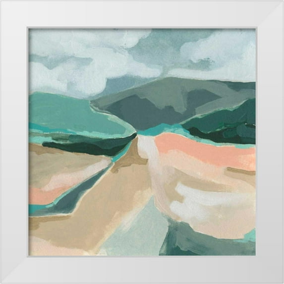 Vess, June Erica 12x12 White Modern Wood Framed Museum Art Print Titled - Marble Valley I