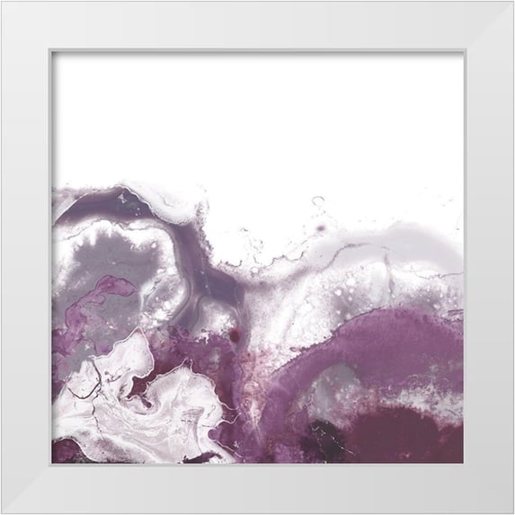 Vess, June Erica 12x12 White Modern Wood Framed Museum Art Print Titled - Orchid Wave II