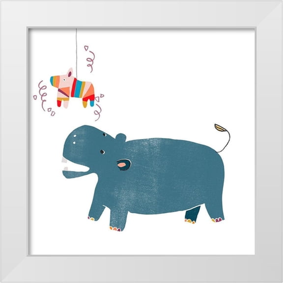 Vess, June Erica 12x12 White Modern Wood Framed Museum Art Print Titled - Party Animals II