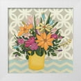 thumbnail image 1 of Vess, June Erica 12x12 White Modern Wood Framed Museum Art Print Titled - Patterns and Petals II, 1 of 4