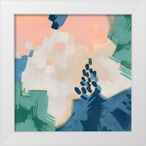 Vess, June Erica 12x12 White Modern Wood Framed Museum Art Print Titled - Pixel Data II