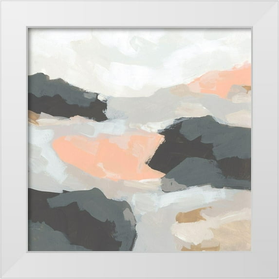 Vess, June Erica 12x12 White Modern Wood Framed Museum Art Print Titled - Rock Currents II