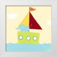 thumbnail image 1 of Vess, June Erica 12x12 White Modern Wood Framed Museum Art Print Titled - Sailboat Adventure IV, 1 of 4