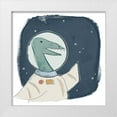 thumbnail image 1 of Vess, June Erica 12x12 White Modern Wood Framed Museum Art Print Titled - Space Dino IV, 1 of 4